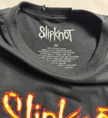 Slipknot Hard Metal Rock NWOT Mens Tour 2024 Concert 2XL Distressed Look F19
