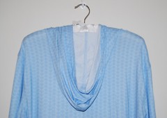 NWT Johnnie-O Men’s Malibu Blue Wave Print LS Hooded Suni Sun Shirt sz S