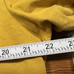 J Crew Oarsman T Shirt Mens L Yellow Short Sleeve Crew Neck Cotton Retro Blank