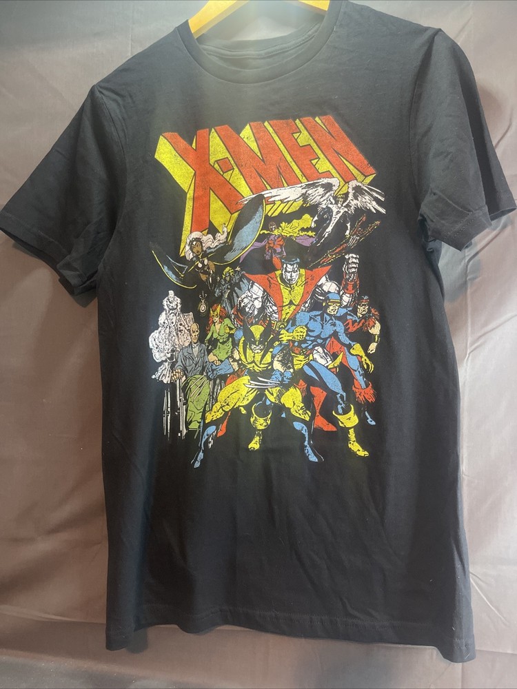 Unisex Marvel SM x Men T Shirt Size Small Black Short Sleeve