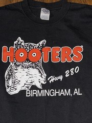 Vintage Hooters Wings Shirt, Birmingham, AL, HWY 280, T Shirt, size XL Adult