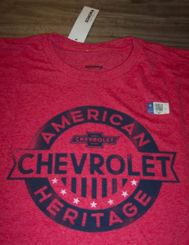 VINTAGE STYLE GM CHEVROLET Cars Trucks T-Shirt SMALL NEW w/ Tag
