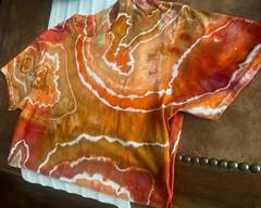 Custom Ice Tye Dye T-Shirt Size Medium Pre-washed