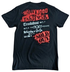 Motley Crue Hollywood Takeover Red Foil Two-Sided T-ShirtBlack Small The Roxy