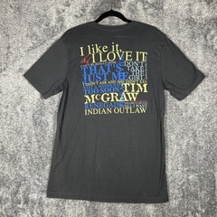 McGraw Vintage Shirt Mens L Black Tim McGraw Graphic Tee Limited Edition