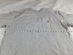 Carhartt Men’s XL Original Fit Gray Short Sleeve Pocket Work Tee T-Shirt