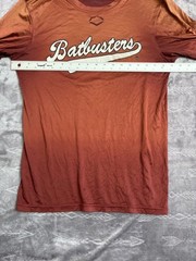 Men’s Russell Batbusters T-Shirt | Large Burgundy Orange Activewear for Baseball