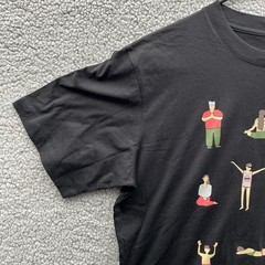 Curative x Manikan Short Sleeve T Shirt Black Size L Chill Vibes Yoga Surf NWT