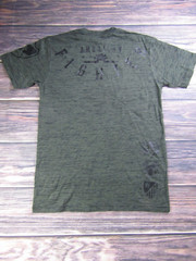 American Fighter Mens Medium Green Training T Shirt UFC MMA Workout Sports Gym