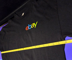 eBay Celebrates 30 Yrs Tee Shirt Mens Large Black USA 100%Cotton L.A.Apparel New