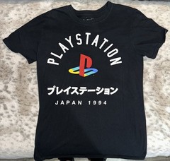PlayStation T-Shirt Adult Medium Black Ripple Junction Gamer Japan 1994 Retro