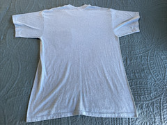 VTG 90’s Blue Womens pocket T-shirt, crewneck, rose themed, medium