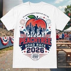 Peachtree Road Race 2026 T Shirt Atlanta Independence Day 10K Running Tee S-5XL