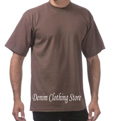 1 NEW PRO CLUB MEN’S BLANK HEAVY WEIGHT CREW NECK SHORT SLEEVE T-SHIRT S – 10XL