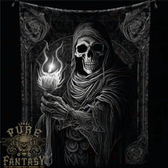 Gothic Grim Reaper Goth Heavy Metal Skull 12 Mens T-Shirt 100% Cotton