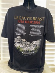 Iron Maiden Official XL Legacy of the Beast USA Tour 2019 T Shirt New