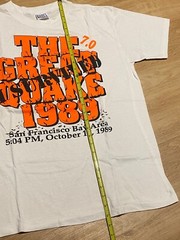 Vintage 80s I Survived The Great Quake 1989 SF Bay Area 7.0 Earthquake Vtg Tee
