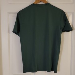 Lacoste Men’s Short Sleeve Crew Neck Logo T-Shirt Green Cotton Jersey Size 4