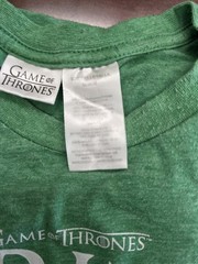 Wholesale Mens Graphic T Shirt Lot Size M XL Atlanta Braves Game of Thrones 6 pc