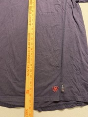 Ariat Mens Henley Shirt Large Tall Navy Blue FR Work Crew 47