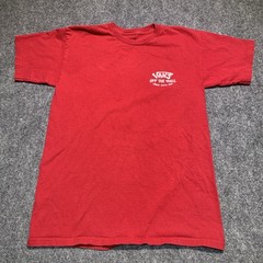 Vans Off The Wall Skateboarding T Shirt Men’s Small Red Great Wall of China Tee