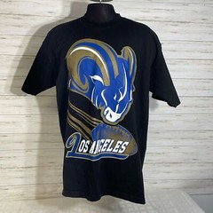 Shaka Wear Super Max Heavy LOS ANGELES RAMS Football Shirt 2XL Black Gold Blue