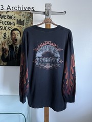 Faded Vintage 2006 Harley Davidson Flame Long Sleeve – Size XL