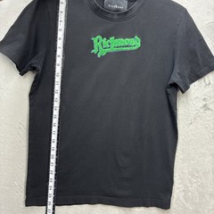 John Richmond T-Shirt Black Medium Spell Out Cotton Sustainable