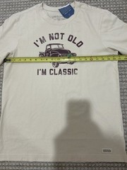 Life Is Good ‘I’m Not Old, I’m Classic’ Holiday Men’s Crusher T-Shirt Medium NWT