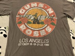 Guns N Roses Adult Small Unisex Brown Shirt Hard Rock Band Music Tour Graphic
