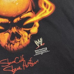 Vintage WWE Stone Cold Steve Austin Shirt Mens Large Black Austin 3:16 Flame