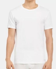 1 CALVIN KLEIN MENS 100% COTTON T-SHIRT /UNDERSHIRT WHITE CREW NECK S M L XL XXL