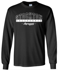 Stockton California State T-Shirt Long Sleeve Graphic Tees Unisex Apparel