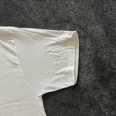 Vintage 90s Under T Shirt Hanes White Tee Mens Small single stitch Blank Plain