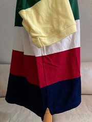 Ivy Crew Men’s Size L Blue Green Yellow White Short Collar Buttons Retro