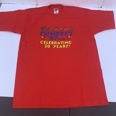 Vintage 90s Fruit Of The Loom Shirt L USA Single Stitch Retro Festival Graphic