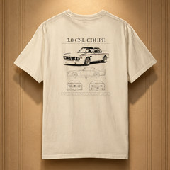 THE GT – BMW 3.0 CSL (1973) – Analog Automotive Heavyweight Tee