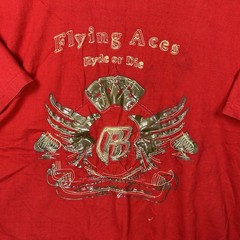 Y2K DMX Ruff Ryders Flying Aces Red Foil Graphic T-Shirt XL Vintage