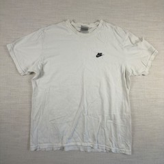 Nike Vintage Embroidered Swoosh T-Shirt White Size Large