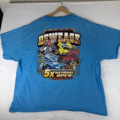 Lance Dewease Pa Posse Dirt Track Racing Cars Graphic T-Shirt – 3XL Blue