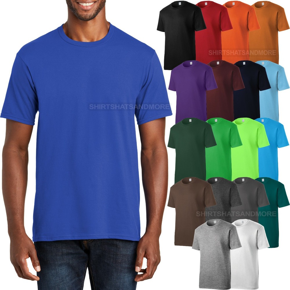Mens Ring Spun T-Shirt Soft Comfortable Ring Spun Tee S-XL 2X, 3X, 4X, 5X 6X NEW