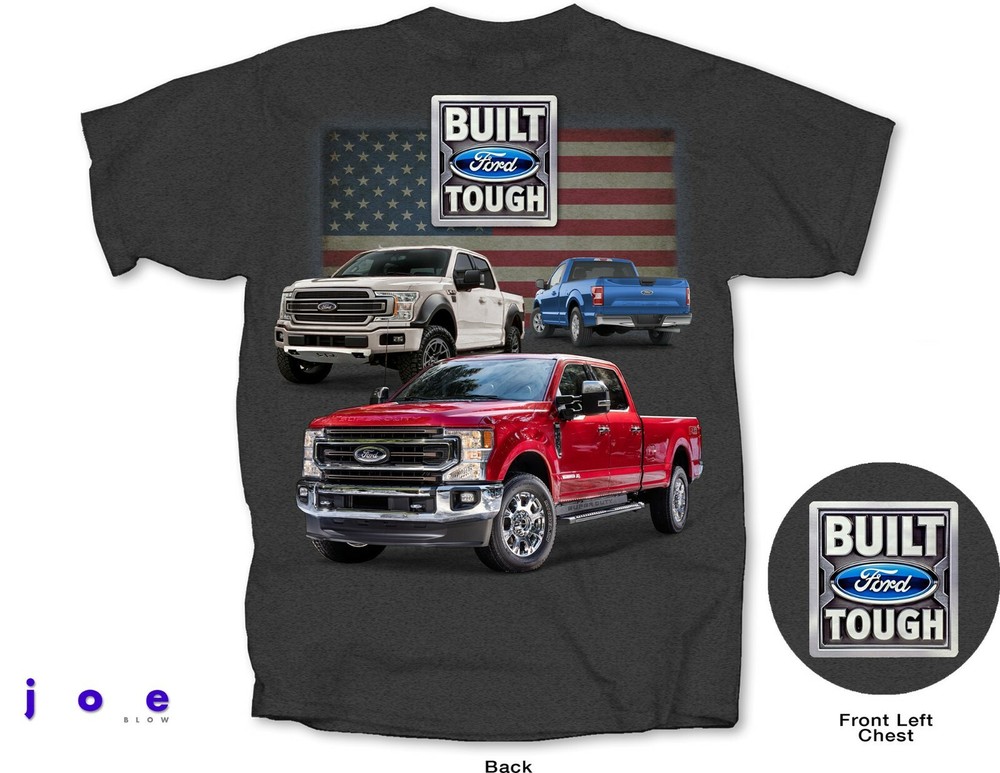 Joe Blow T’s Ford Trucks 2020 F Series Gray T-Shirt F150 F250 Super Duty Limited