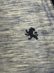 Express Baseball Shirt Mens Medium Blue Lion Ragland Sleeve