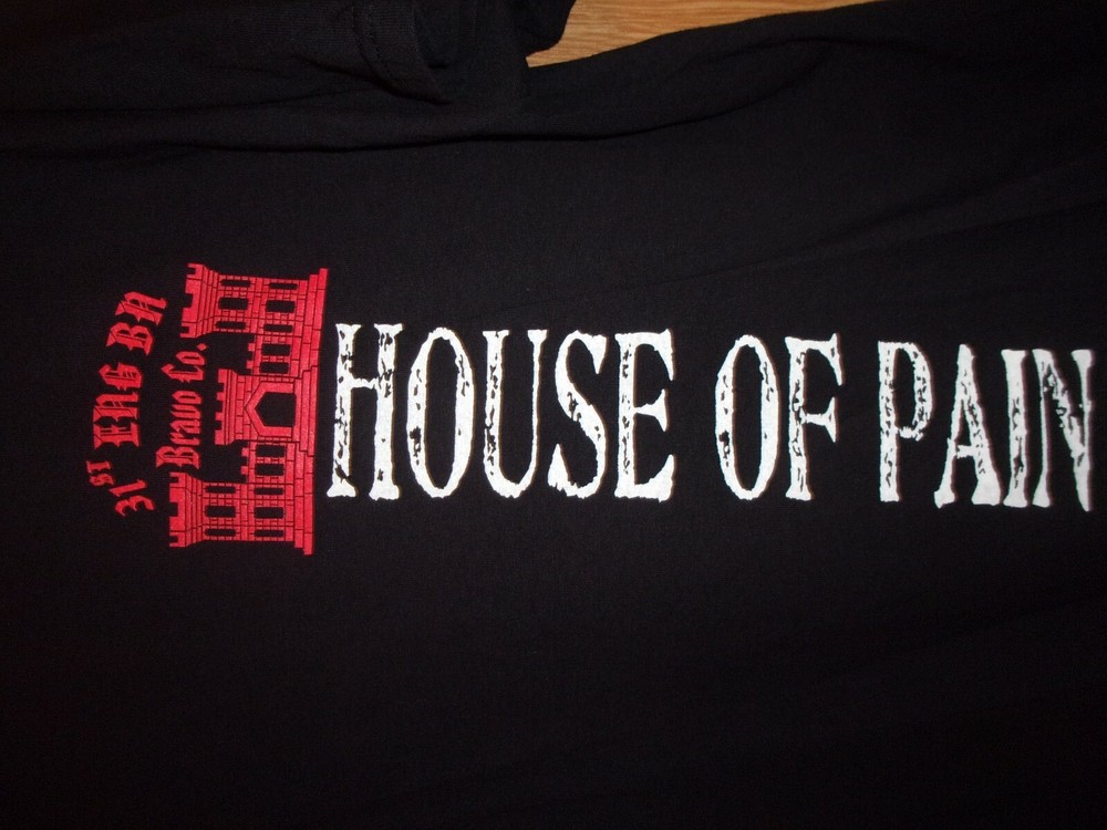 31st ENG BN Bravo Co HOUSE of PAIN black XL t shirt