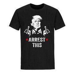 Trump 2024 Supporter T-shirt Arrest This Political Satire Funny Trump Shirts