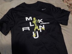 NIKE MLK Dream Run Martin Luther King Dri-Fit T-Shirt and Sling Bag backpack