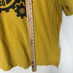Duluth Trading Company Longtail T Shirt Men 2XL Mustard Duluth Gear Logo Graphic