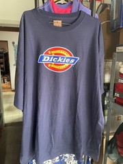 Dickies Men’s Tri-Color Logo Dark Navy T-Shirt Sz XL Lot Of 2 Shirts