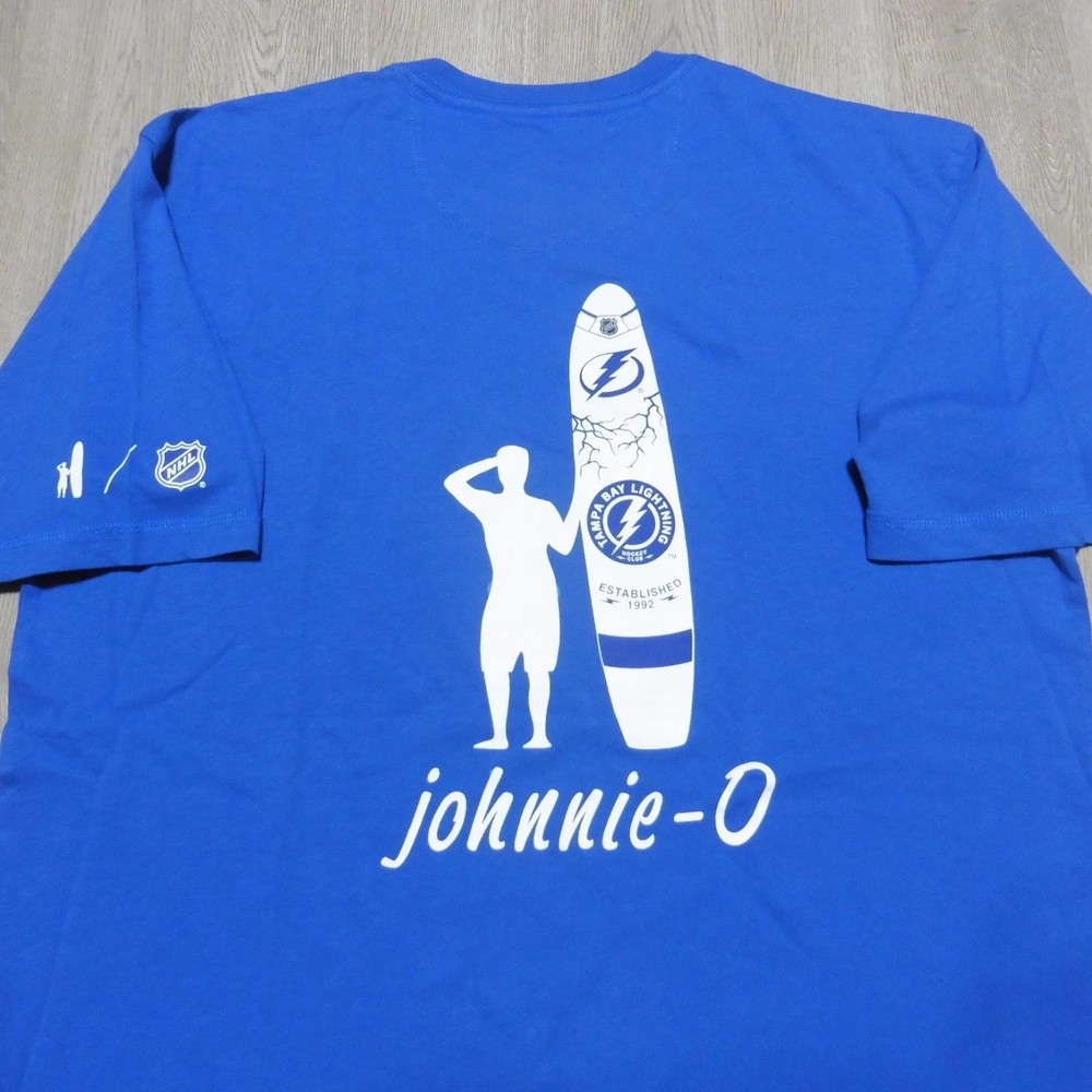 Johnnie-O Men’s XL Tampa Bay Lighting NHL Crew Neck T-Shirt Royal Blue SS
