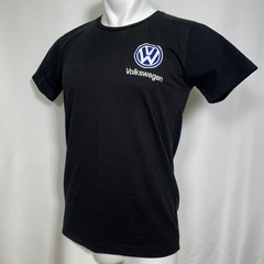 Volkswagen Automobiles VW Embroidered Black T-Shirt Men’s LARGE
